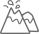 Erupting vulcano icon